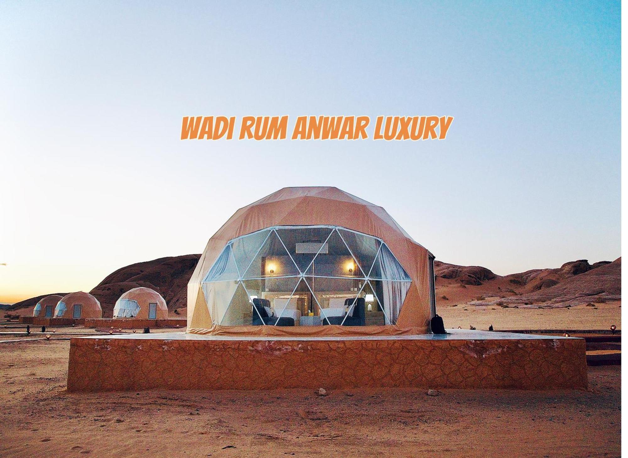 Wadi Rum Anwar Luxury Camp Exteriör bild